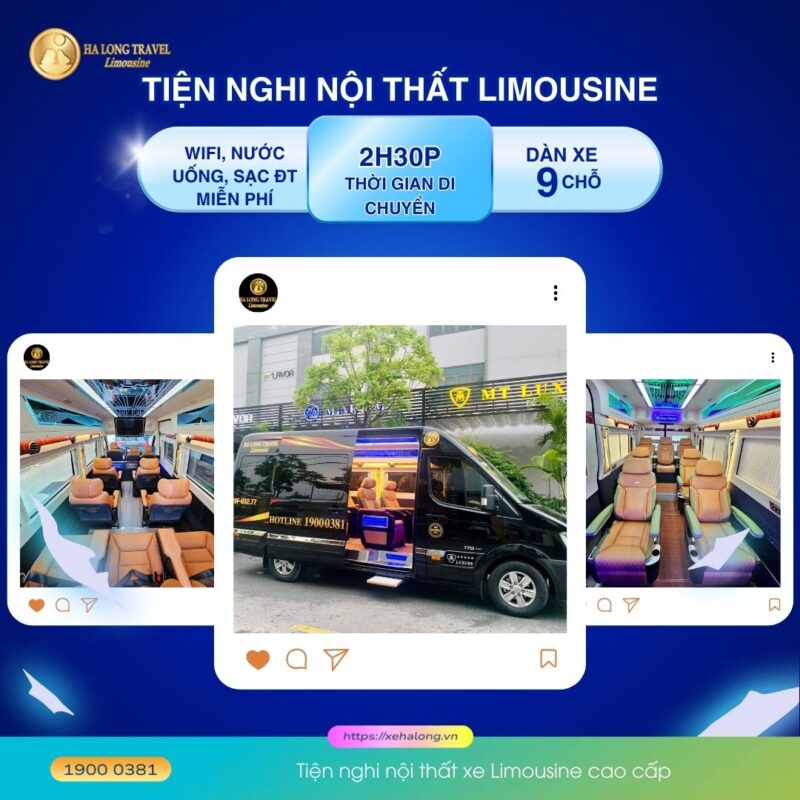 Review trải nghiệm thực tế đi xe limousine từ Hà Nội đến Hạ Long 2 Tiện nghi nội thất xe Limousine cao cấp